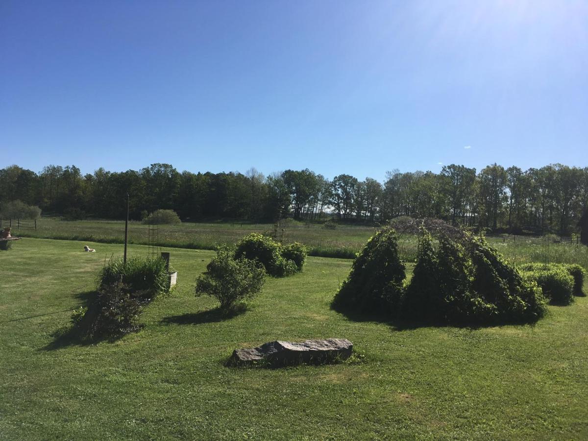 Liten Stuga Mitt I Naturen Pa Kinnekulle Hallekis Bagian luar foto
